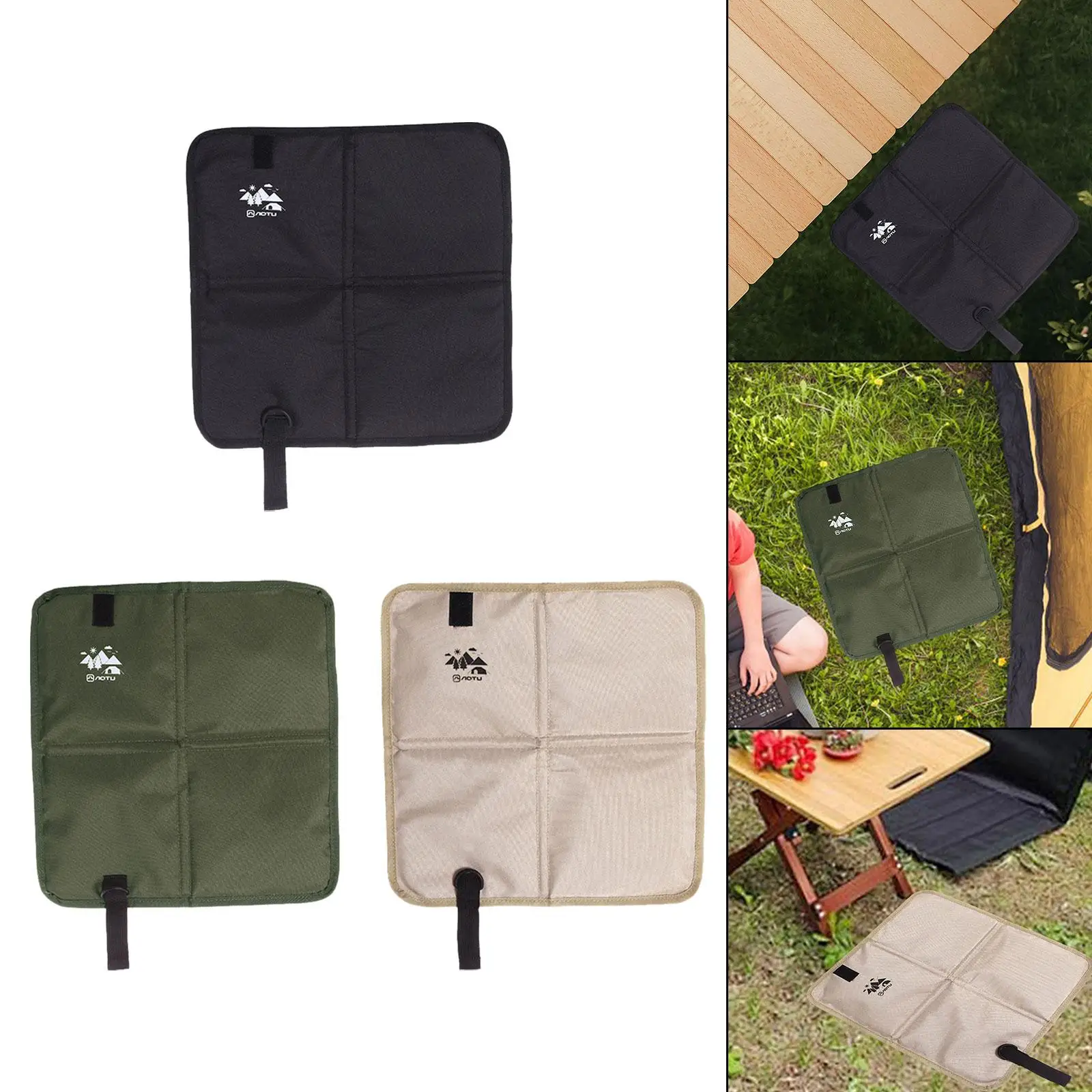 Asiento con cojín plegable, impermeable, para senderismo, para acampar, senderismo en la playa