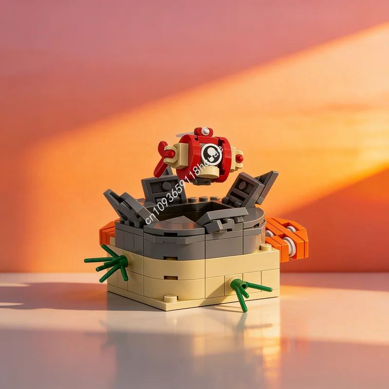 

100pcs MOC Aquazone Crash Fish Subnautica Below Zero Model Building Blocks Construction Christmas Gift Toys Education Brick Kids