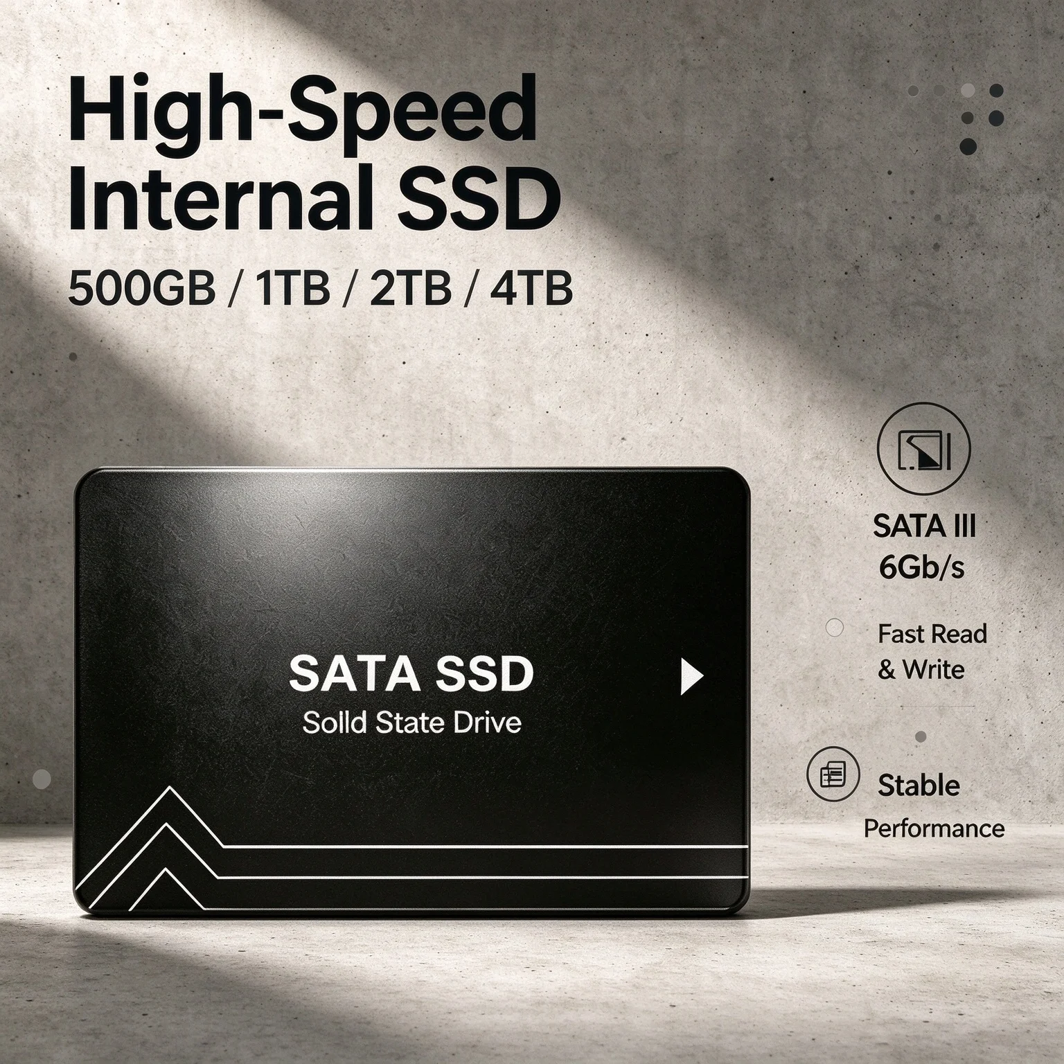 4TB 500GB 2TB 1TB 2.5 Inch SATA III SSD Inside Solid State Drive Hard Disk Laptop PC Notebook Pro Max Ultra Plus