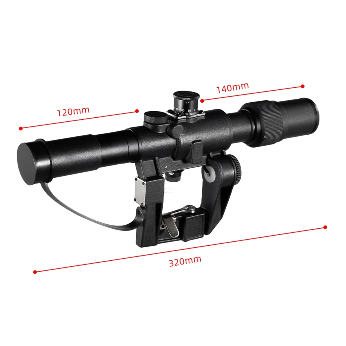 نطاق SVD 3-9X26 نطاق البندقية التكتيكية مع النطاق البصري الأحمر المضيء Ak Airsoft نطاق الإكتشاف لصيد البندقية #5