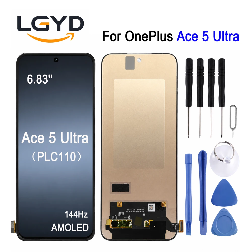 683-inch-144hz-amoled-screen-for-oneplus-ace-5-ultra-5g-plc110-phone-display-touch-screen-repair-replacement-spare-part