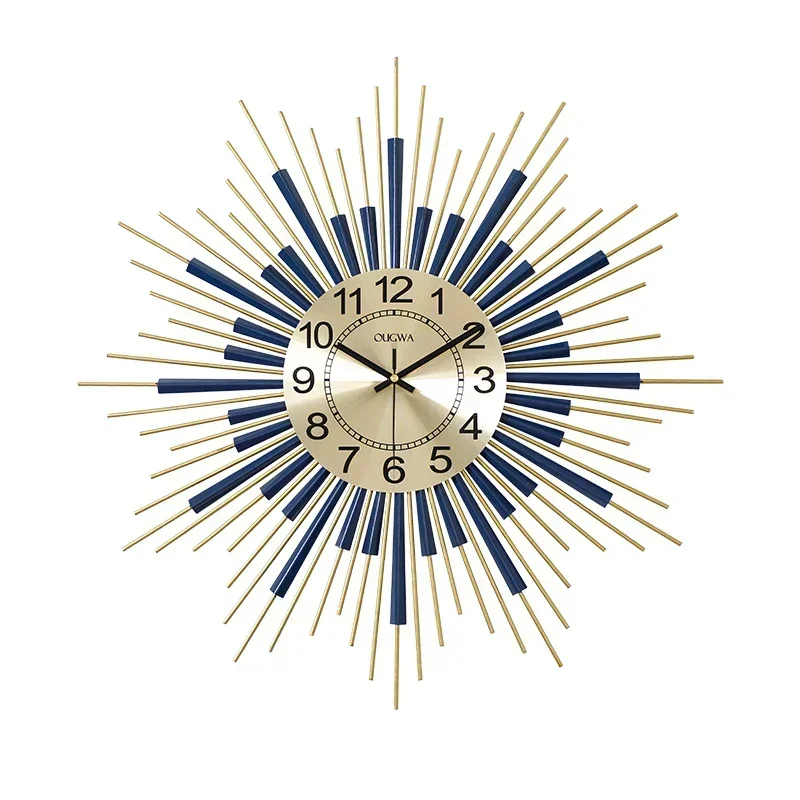 

Big Vintage Wall Clock Modern Bedroom Unique Metal Wall Clock Nordic Luxury Reloj Digital Pared Home Decoration Accessories