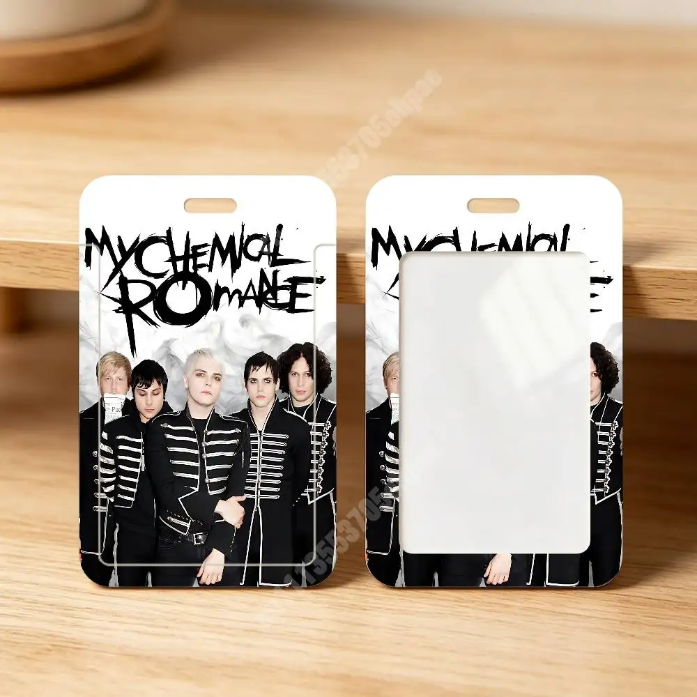 MCR My C-Chemical R-Romance Band Plastic Card Holder Student ID Card Clear Transparent Business Office Supplies view 3