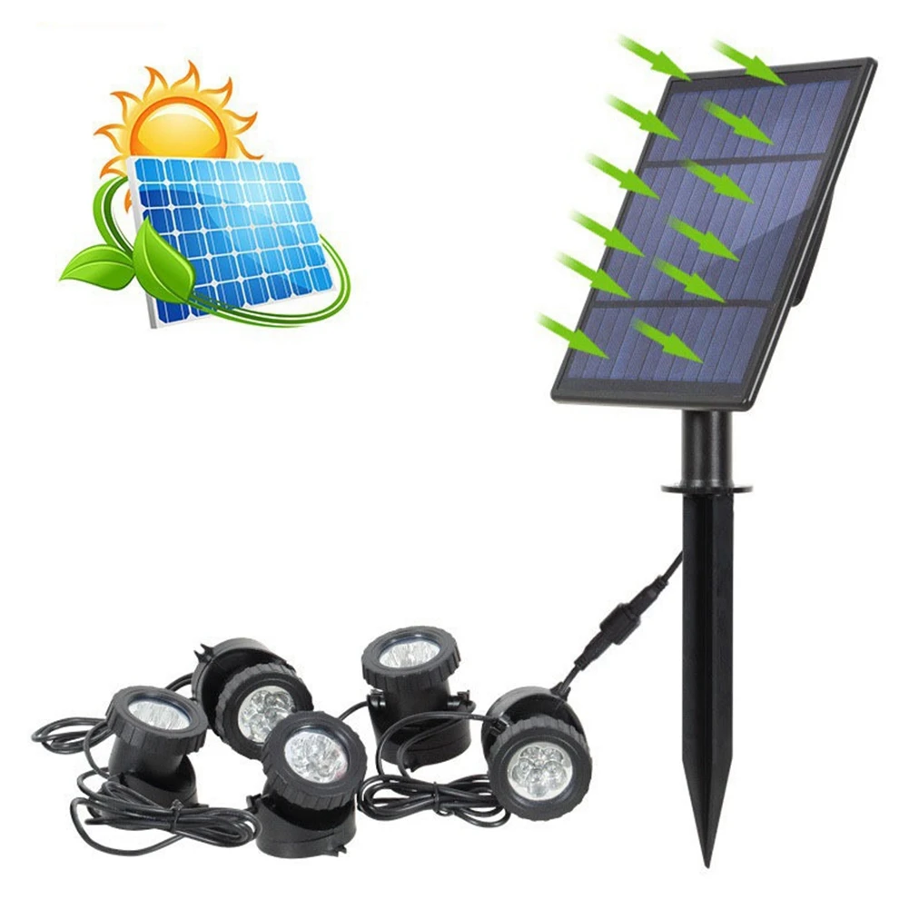 

【ФЕТОРИТ!】Солнечные прожекторы Ландшафтные цветные фонари Низковольтный уличный солнечный прожектор IP65 Водонепроницаемый ландшафтный светильник