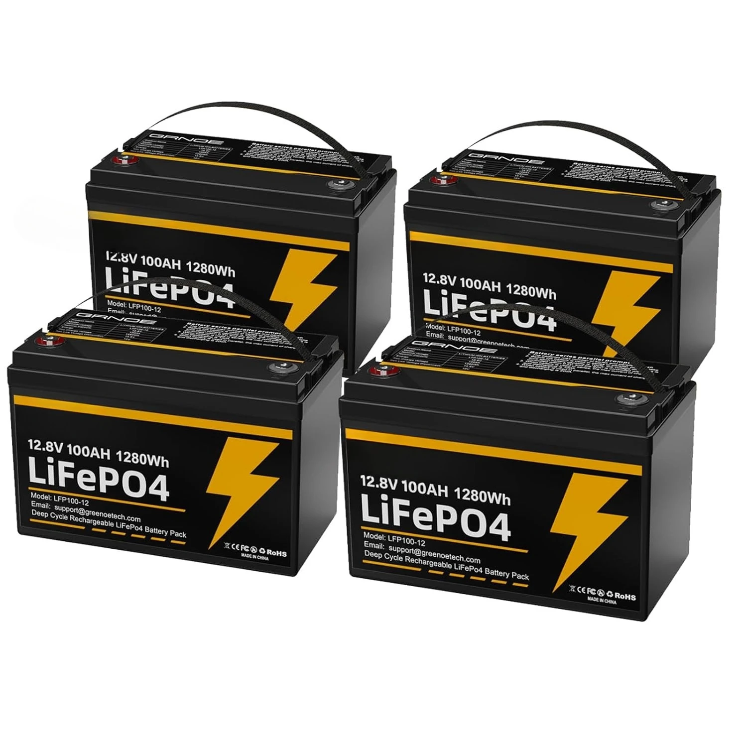 

Литиевая аккумуляторная батарея LiFePO4 12В 100Ач, группа 31 (комплект из 4 шт.), со встроенной BMS 100А, защита от низких температур до 15000 циклов глубокого разряда, на заказ