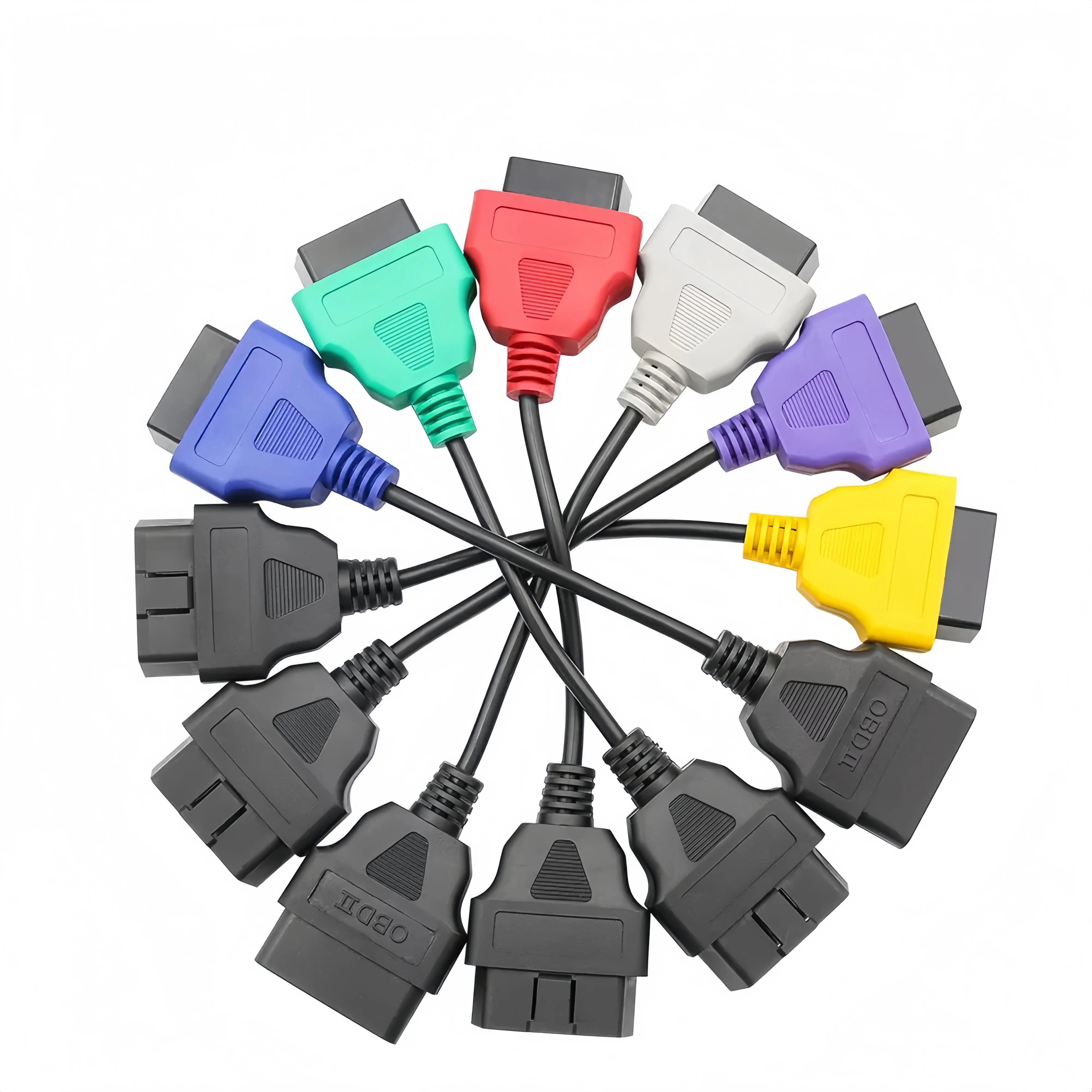 Auto OBD2 Connector Diagnostic Adapter Cable for FiatECUScan Multiecuscan for Fiat Alfa Romeo and for Lancia 6PCS ECU Cables