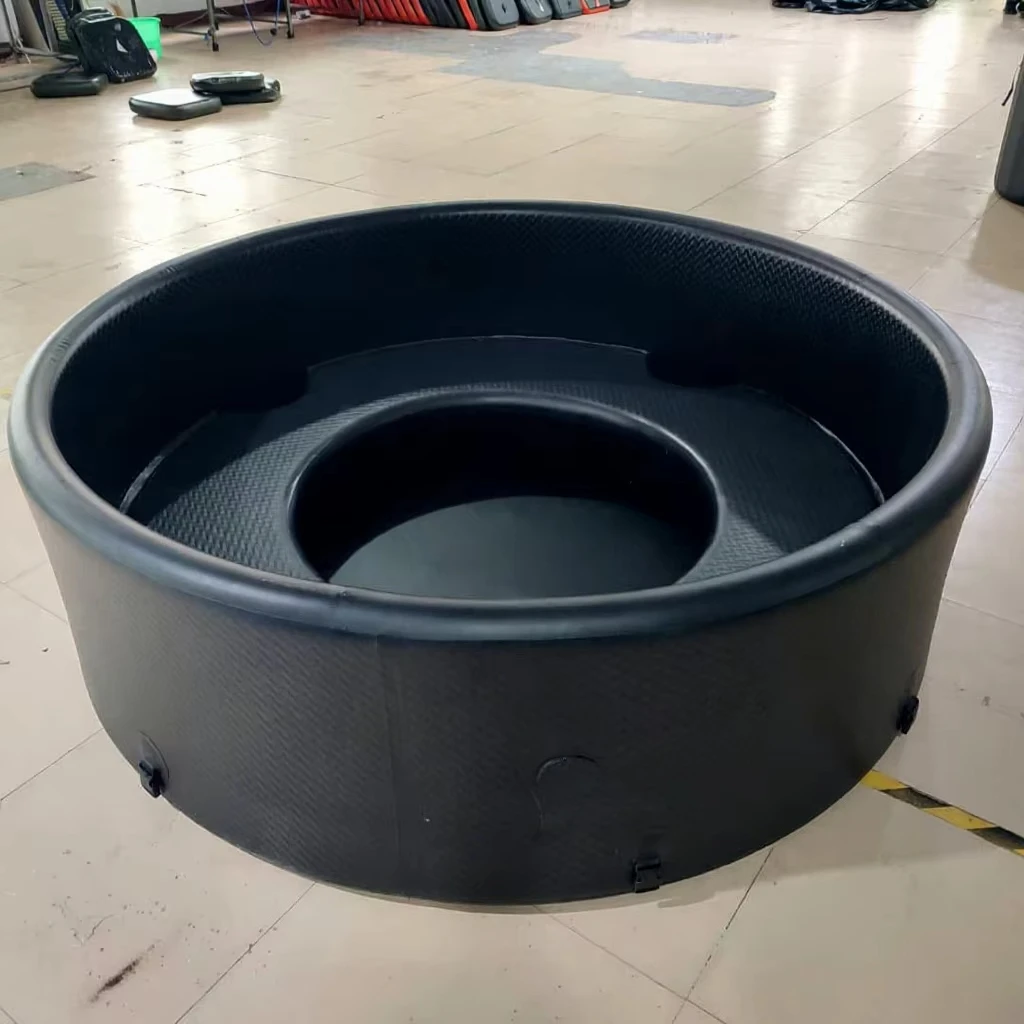 High Quality DropStitch Inflatable Icebath Team Pool Barrel Seat Tub Cold Plunge Comfortable Recovery Portable Customizable