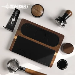 MHW-3BOMBER Espresso Tamping Station Food Grade Non-Slip Silicone Tamping Mat Tamper Stand Coffee Accessories 51-58mm Universal