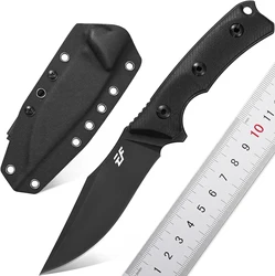 Eafengrow EF124 NEW Fixed Blade Knife 14c28n Steel Blade Two Tone G10 Handle for Outdoor Working Camping Hiking