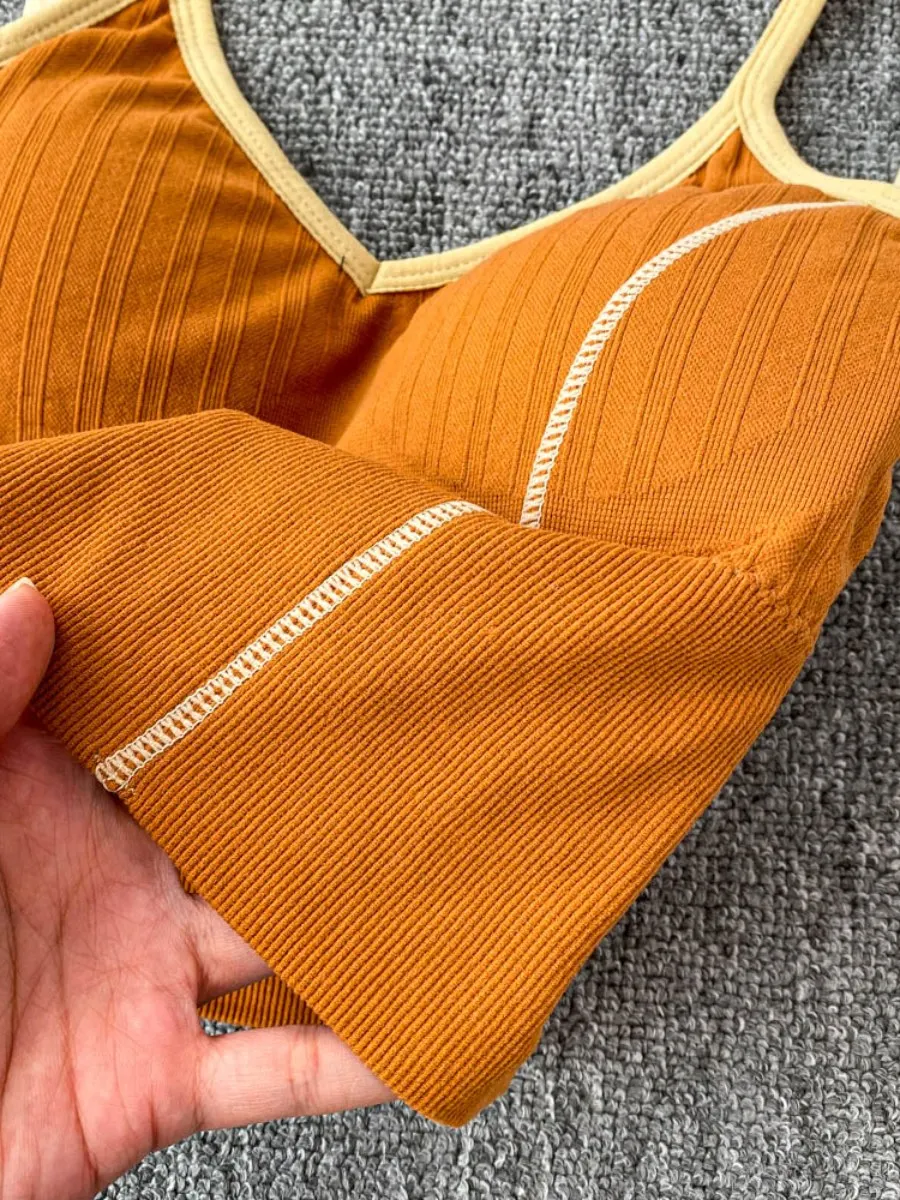 Foamlina séduisante Sexy grand licou col en v rembourré gilet femmes été mince intérieur vêtements chauds haut court mode Camis réservoirs