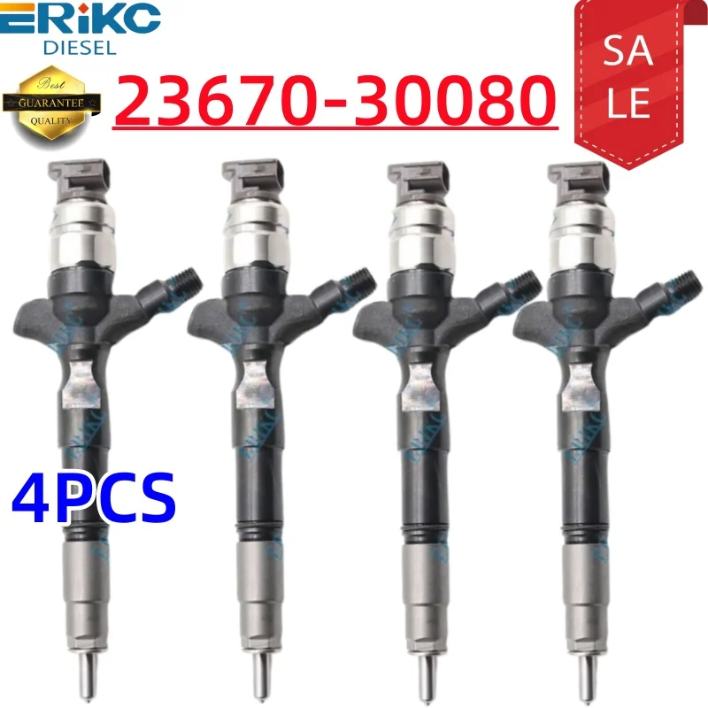 

23670-30080 Common Rail Injection Set 23670 30080 Diesel Injector Sprayer Nozzle for Toyota Landcruiser 1KD-FTV 2367030080 4PCS