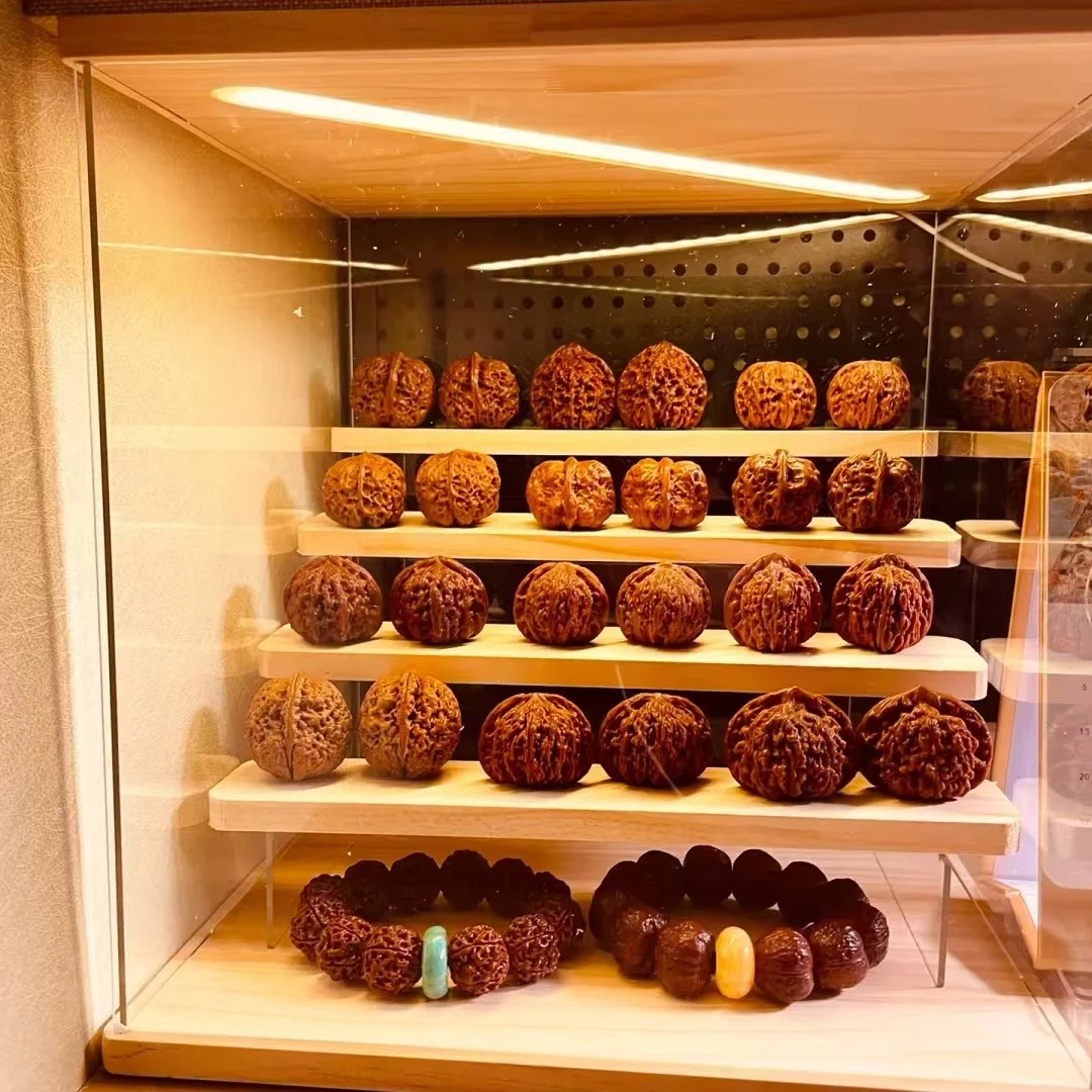 

Illuminated Display Stand Toy Nut Storage Ra Bubble Mat Doll owcase Handheld Piece Artifacts Lighting Exhibition Holder