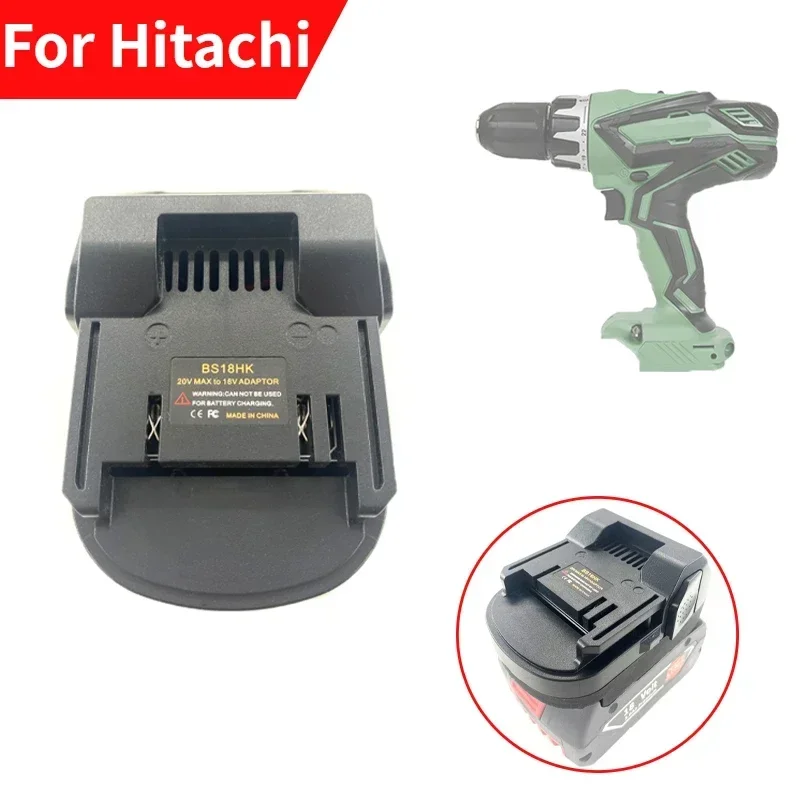 For Bosch 18V Lithium Battery Convert BS18HK Battery Converter Adapter for Hitachi/Hikoki 18V Li-ion Batttery Power Tools Use