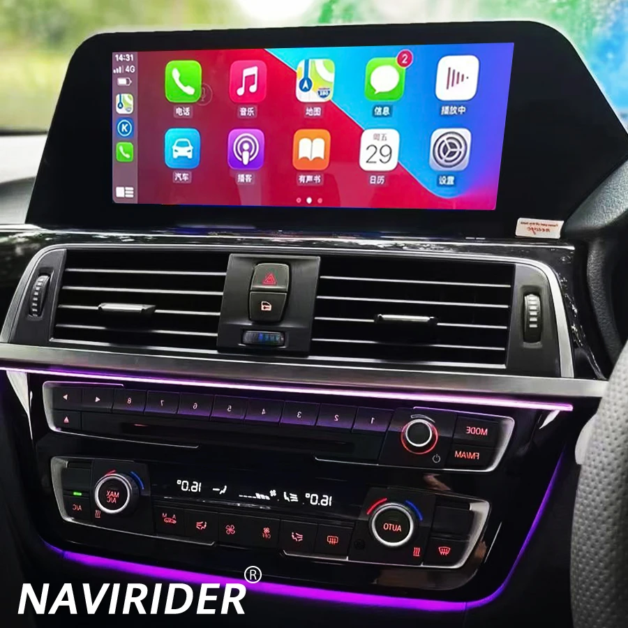 RHD Android 15 Car Multimedia Video Player Navi For BMW Series 3 4 F30 F31 F32 F33 F34 F36 2013~2018 NBT EVO BT 4G WIFI CarPlay