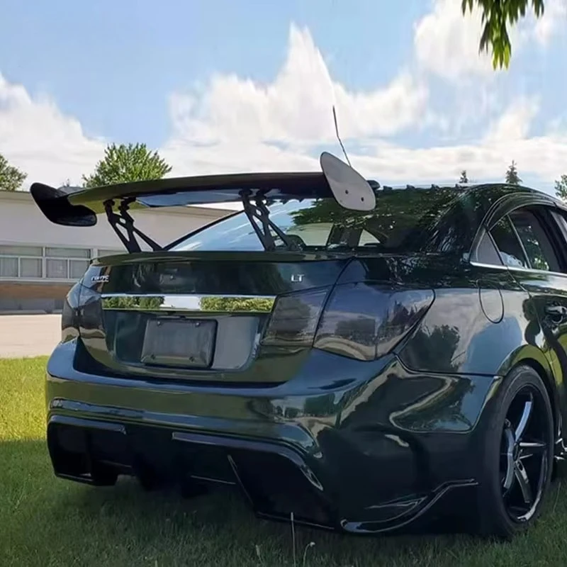 مجموعات هيكل السيارة البلاستيكية PP لسيارة شيفروليه كروز 2009-2015 المصد الأمامي الجديد المصد الخلفي التنانير الجانبية مصدات السيارة #4