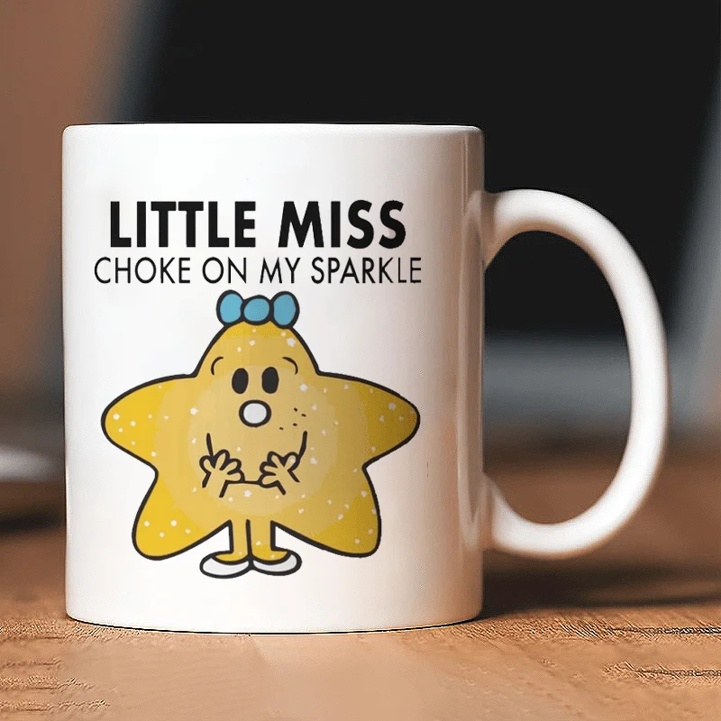 

1 Little Miss Sunshine Coffee Mug - Cute star design and playful text - Perfect for coffee, tea and hot drinks