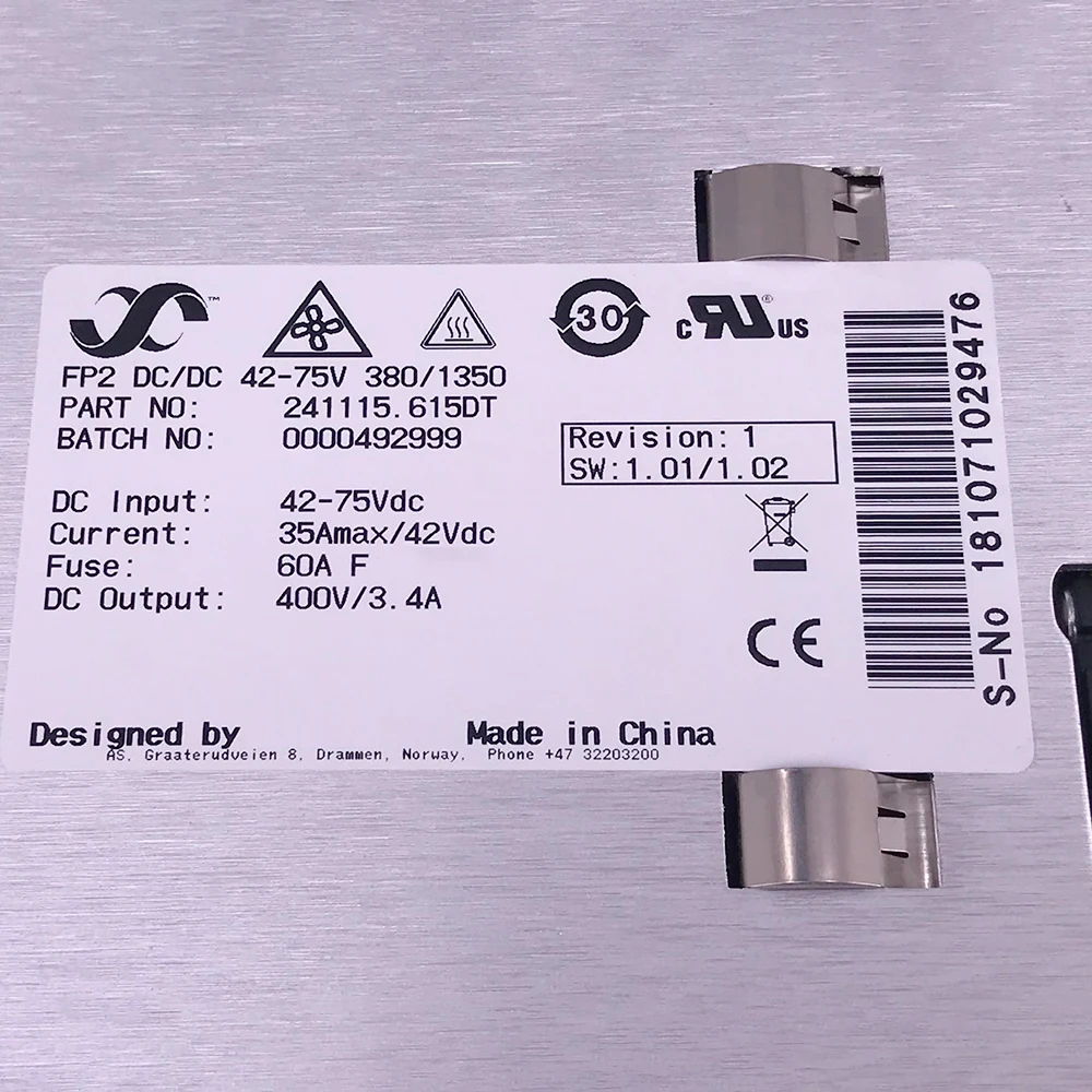 241115.615DT DC Boost Power Module FP2 DC/DC 42-75V 380/1350 For ELTEK High Quality Fast Ship