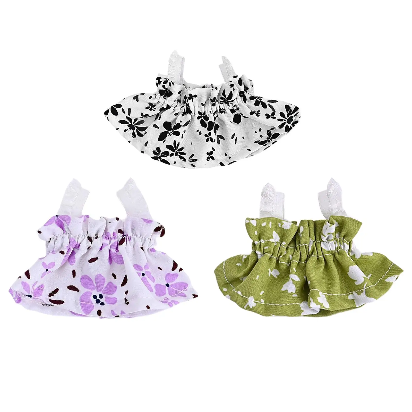 6インチ人形服、人形服アクセサリー、人形サスペンダースカート、布人形用服人形ドレス、子供年齢4-6 8-10女の子