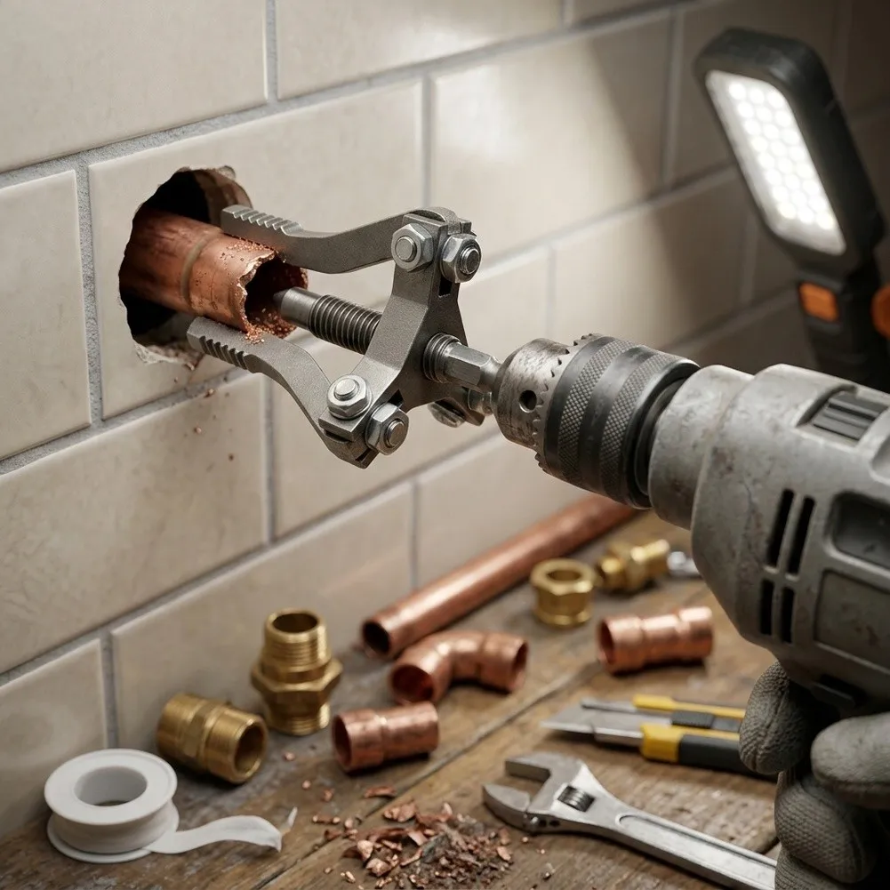 Adaptable Screw Extractor Tool Broken Screw Extractor Faucet Repair Kit Screw Pipe Remover High-strength Alloy Steel