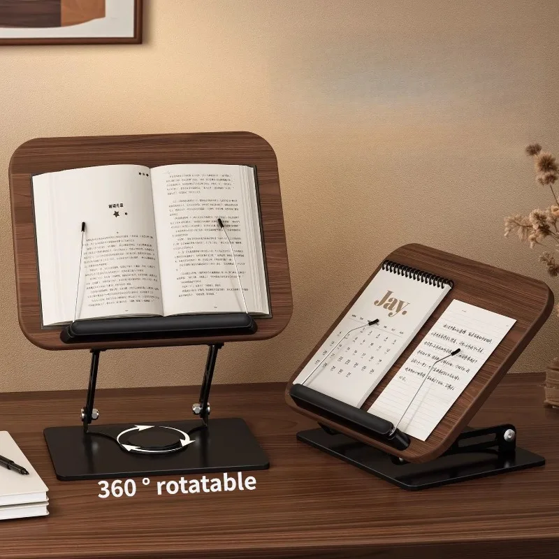 

Wood Color High-quality Student Bookcases Adjustable Rotatable Foldable Bookcases Strong Load-bearing Modern Simple Home Decor