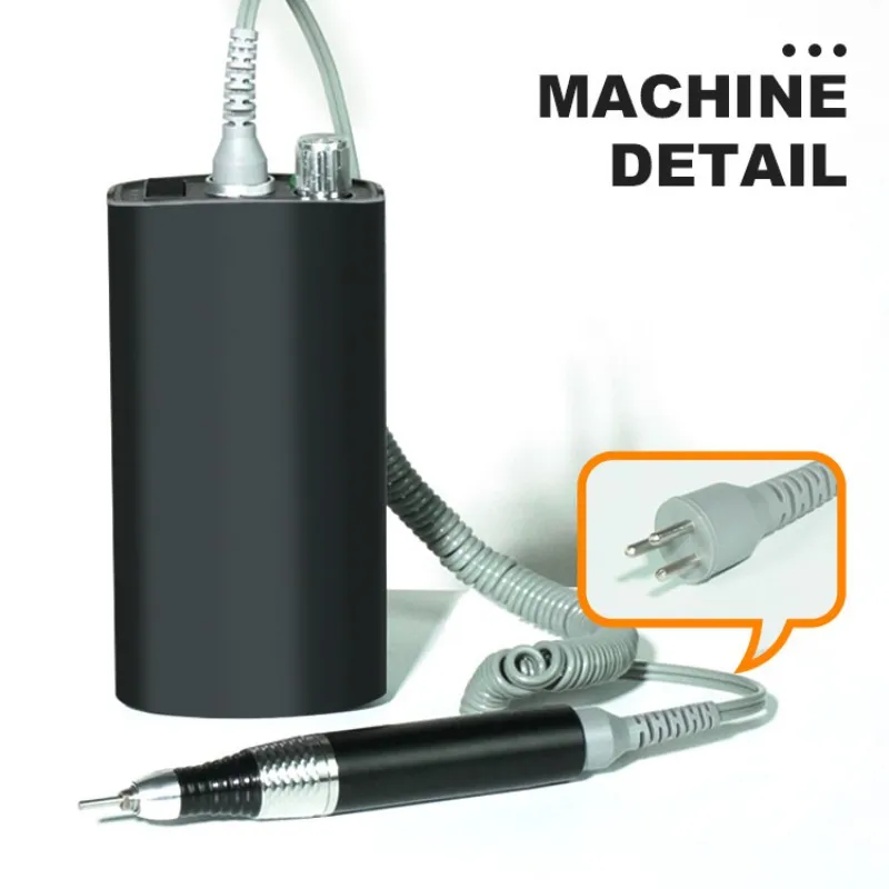 New Kupa Nail Drill Handle 3 Pin Replacement Handpiece for KP-55/KP-60 Nail Machine Tool Accessory