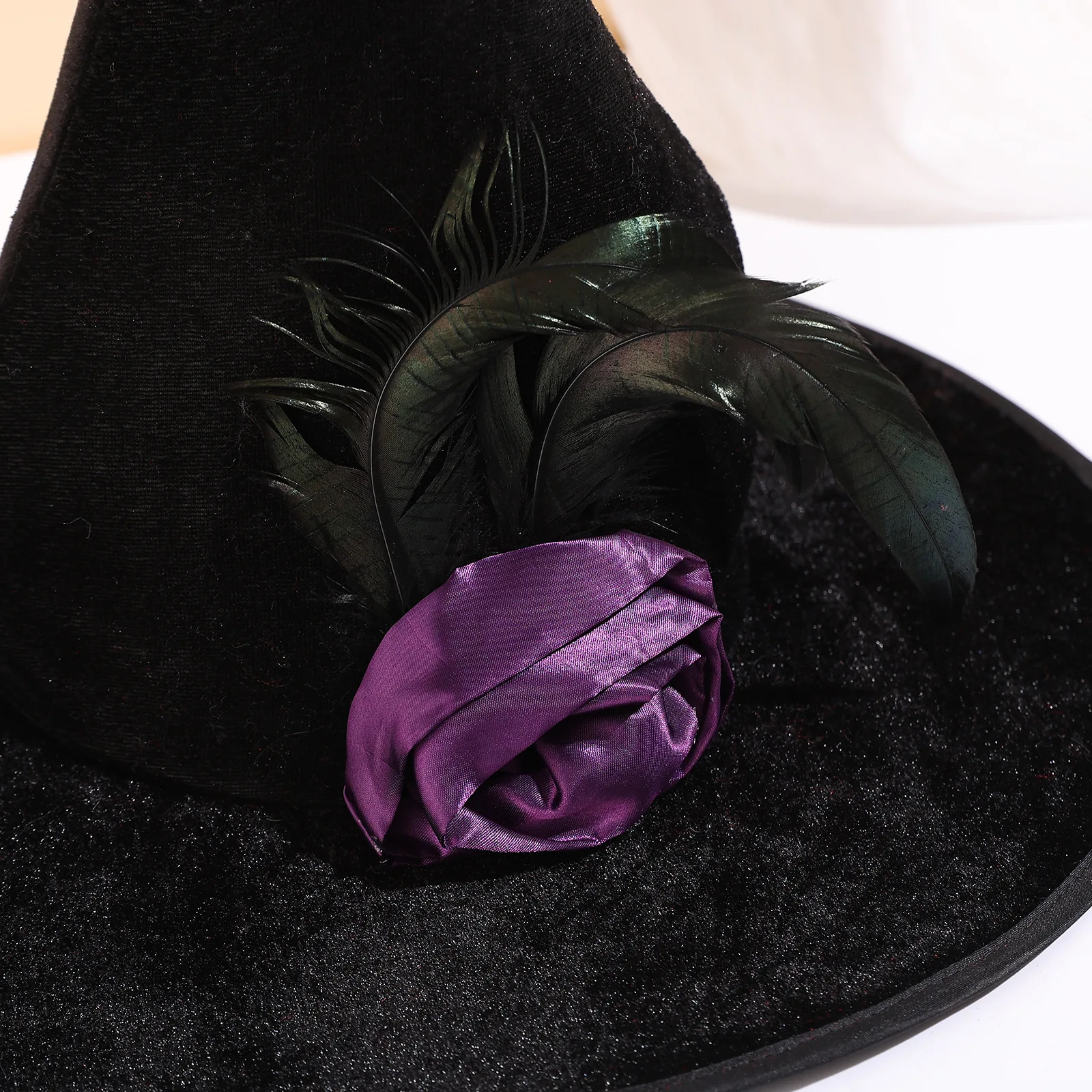 قبعة الساحرة للهالوين زي فستان مهرجان شبح حفلة الكرة الدعائم