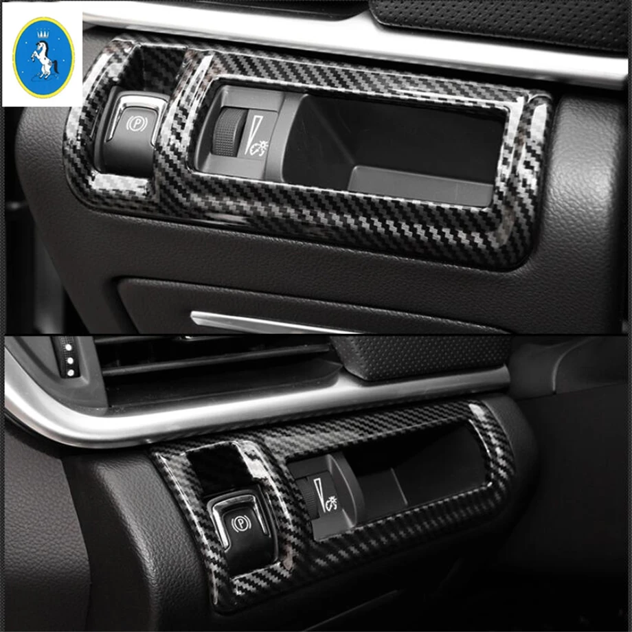 

Auto Accessories Electrical Parking Handbrake Frame Cover Trim Carbon Fiber ABS Fit For Cadillac XTS 2015 2016 2017 2018 2019