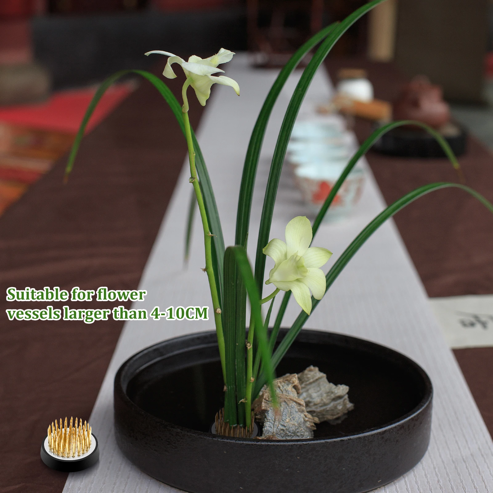 8 قطعة حامل الضفدع زهرة مستدير - مراجعة Ikebana Vase Kenzan وسعره