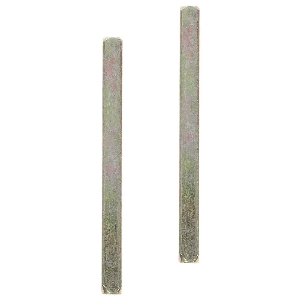 2pcs 75mm Square Drive Door Handle Bars for Vintage Style Replacement – Iron Zinc Coated Straight Knob Spindle