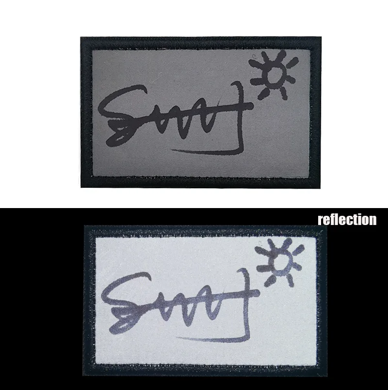 DIY Handmade Reflective Patches Creative Can Written Graffiti Reflector Night Recognition Armband Bckpack Sticker Decorate