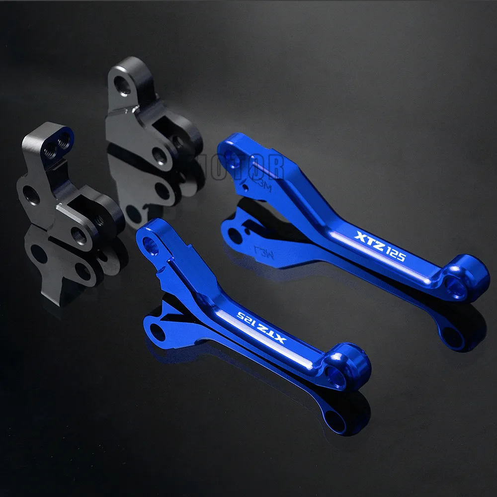 For Yamaha XTZ125 XTZ 125 2003-2012 2004 2005 2006 2007 2008 2009 2010 CNC Motorcycle Dirt Pit Bike Pivot Brake Clutch Levers