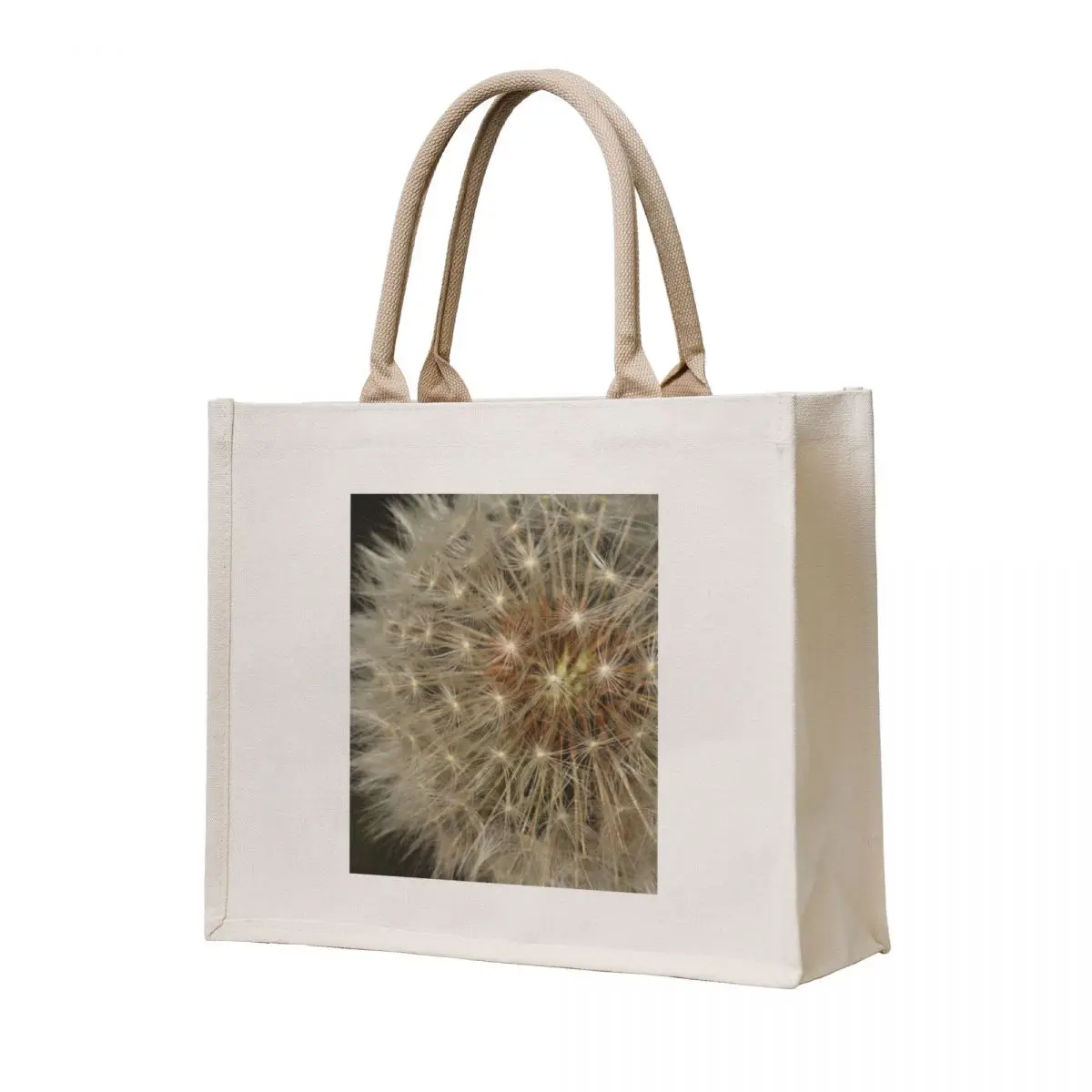

Majestic dandelion on dark background Tote Bag hand bag ladies Gift bag Custom tote men's