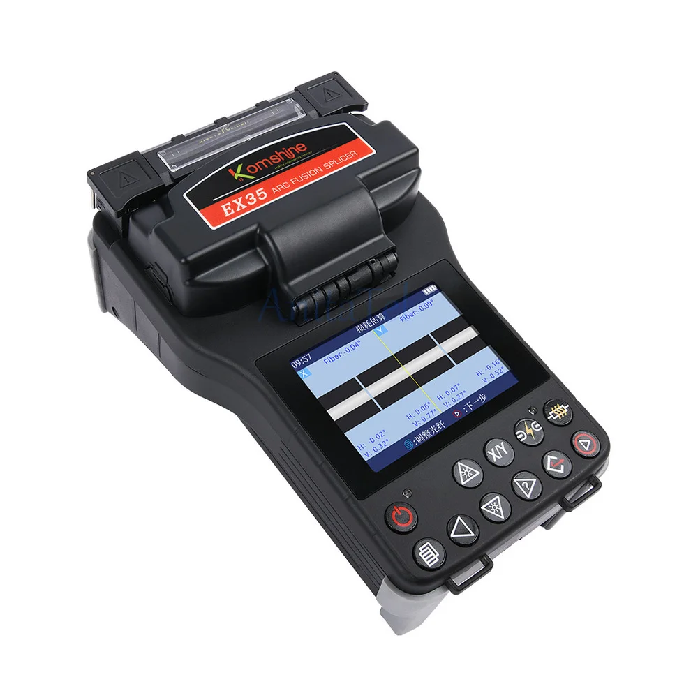 KomShine EX35 Optical Fiber Fusion Splicer as JILONG KL-510 Digital Core-Core Alignement Fusion Splicing Machine FTTH Tool