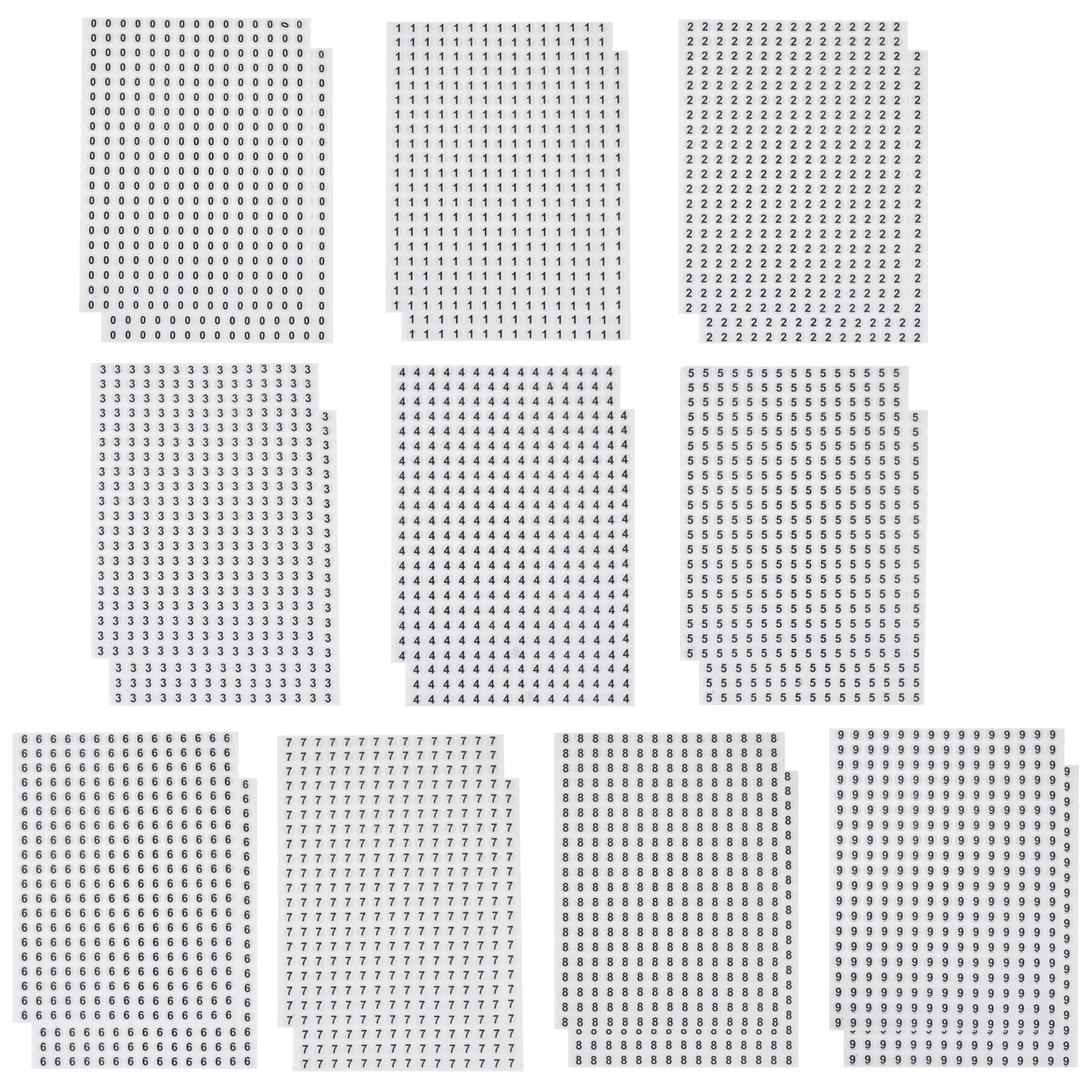 

6000pcs Stickers Self Adhesive Round Labels for Storage Number Stickers Inventory Home Storage File Folder Tags