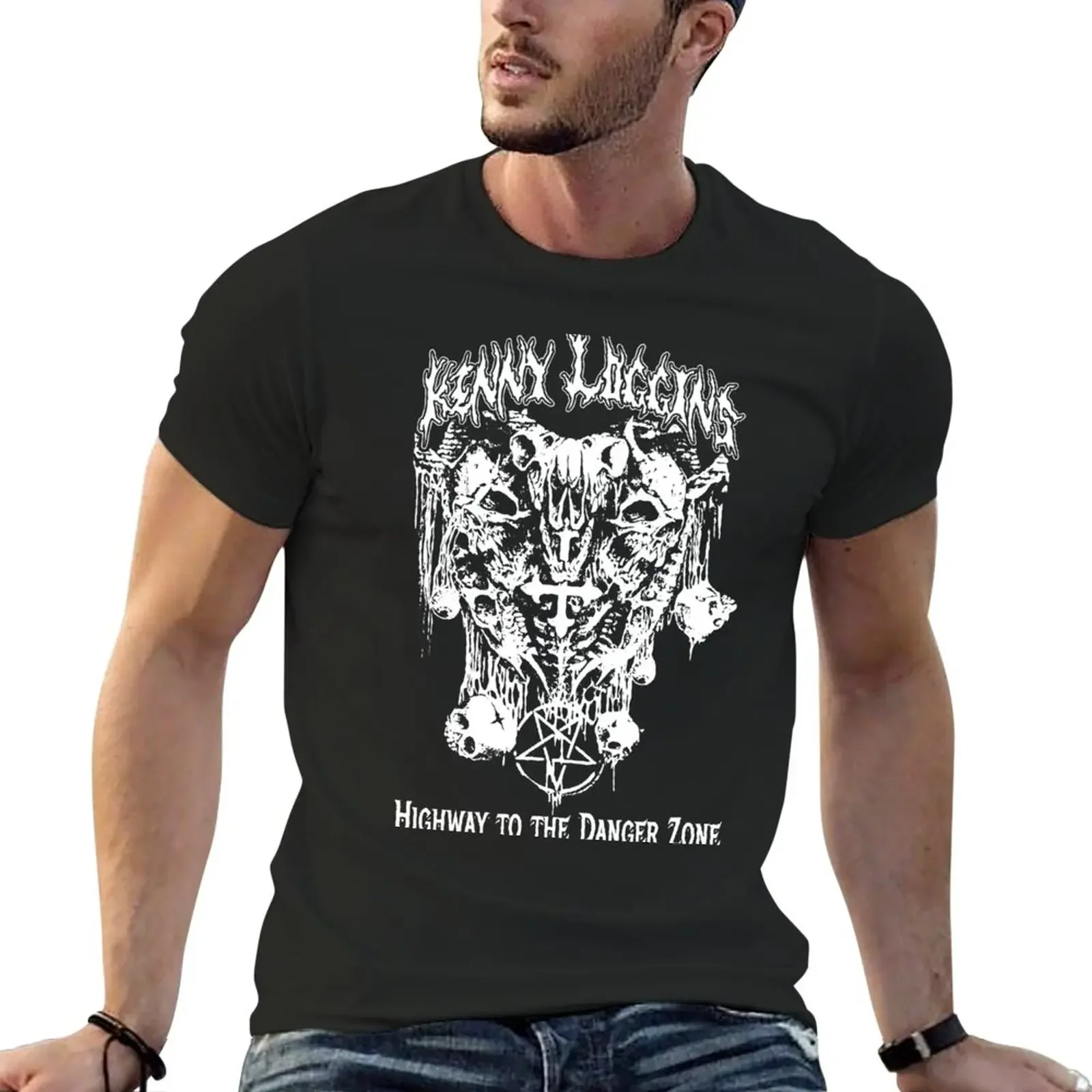 New Heavy Metal Kenny Loggins T-Shirt korean fashion boys whites vintage t shirts baggy shirts anime shirts men