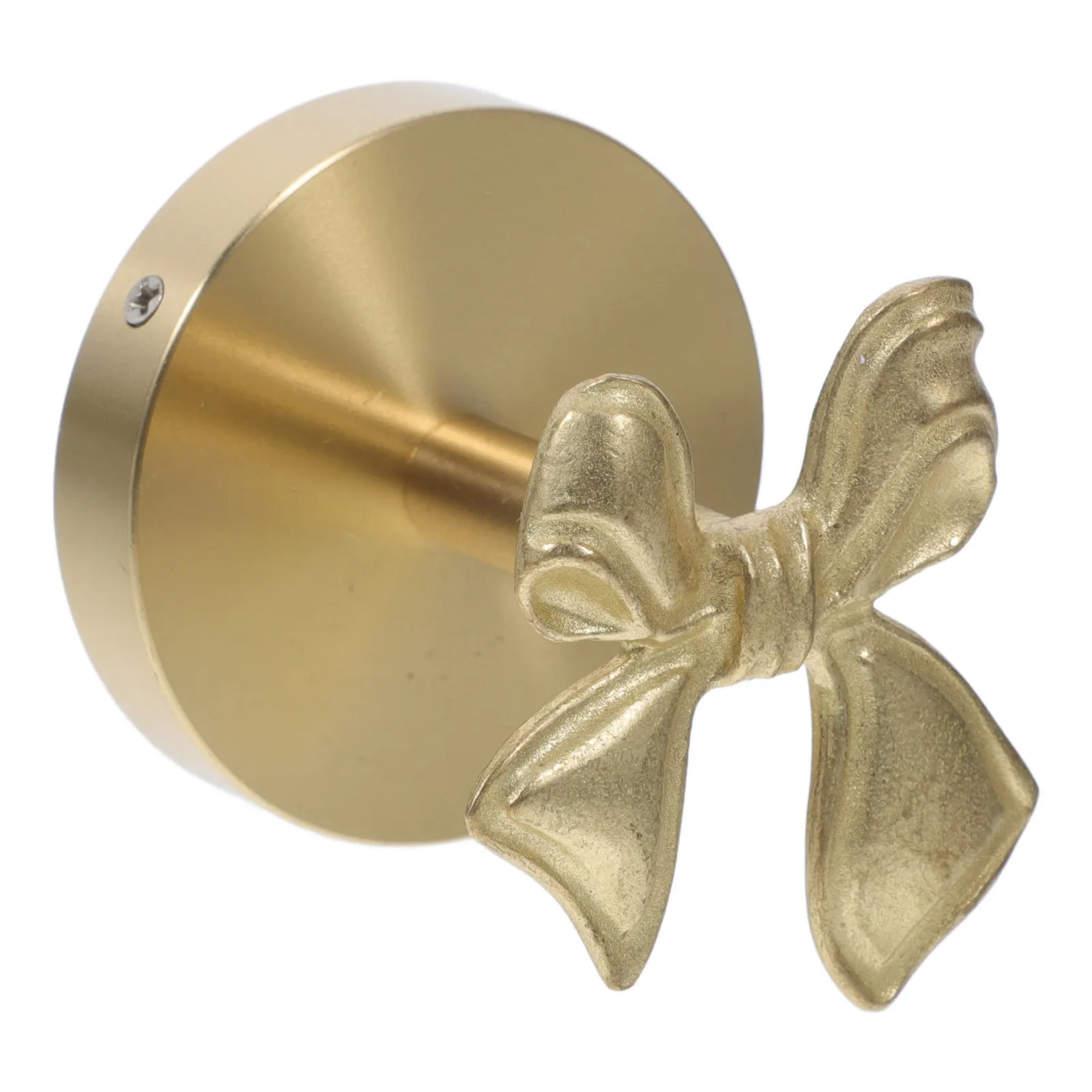 

Brass Wall Hooks for Hanging Creative Bowknot Design No Drilling Clothes Robe Towel Kitchen Utility Wall Mounted Decorative Hook