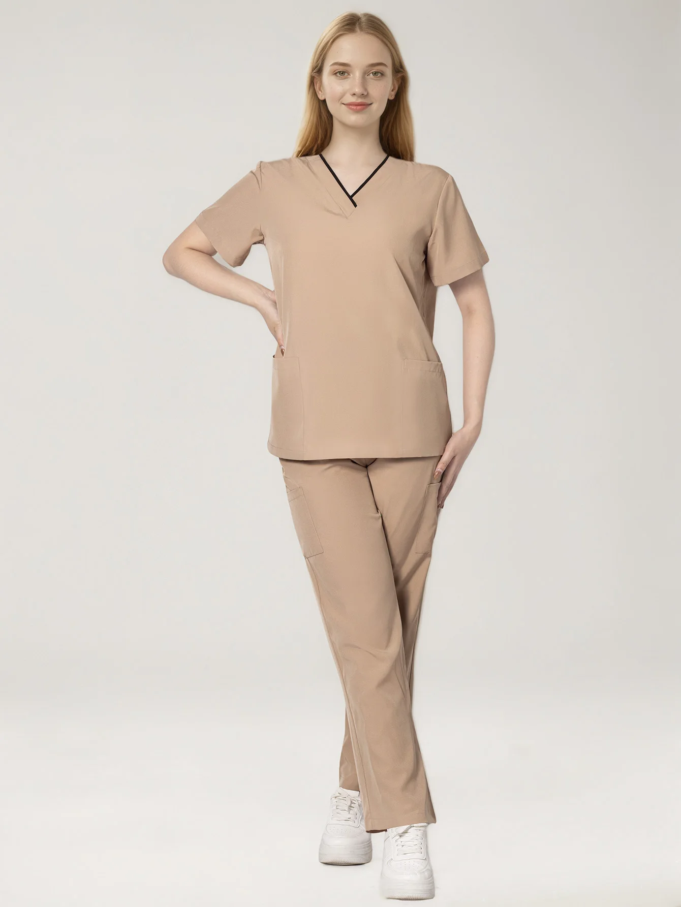Frauen Krankenschwester Uniform Sets SPA Schönheit Salon Medica Uniform Veterinär Arzt Zahnarzt Arbeitskleidung Peeling Pflege Gesundheitswesen Scrubs Anzug