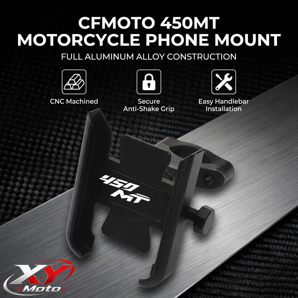 Motorcycle Handlebar Mobile Phone Holder GPS Stand Bracket With LOGO For CFMOTO 450MT 450 MT CF450 450m 2021 2022 2023