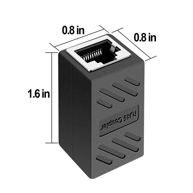 RJ45 커넥터 암-암 Cat7/6 이더넷 어댑터 기가비트 인터페이스 네트워크 익스텐더 컨버터, 연장 케이블용