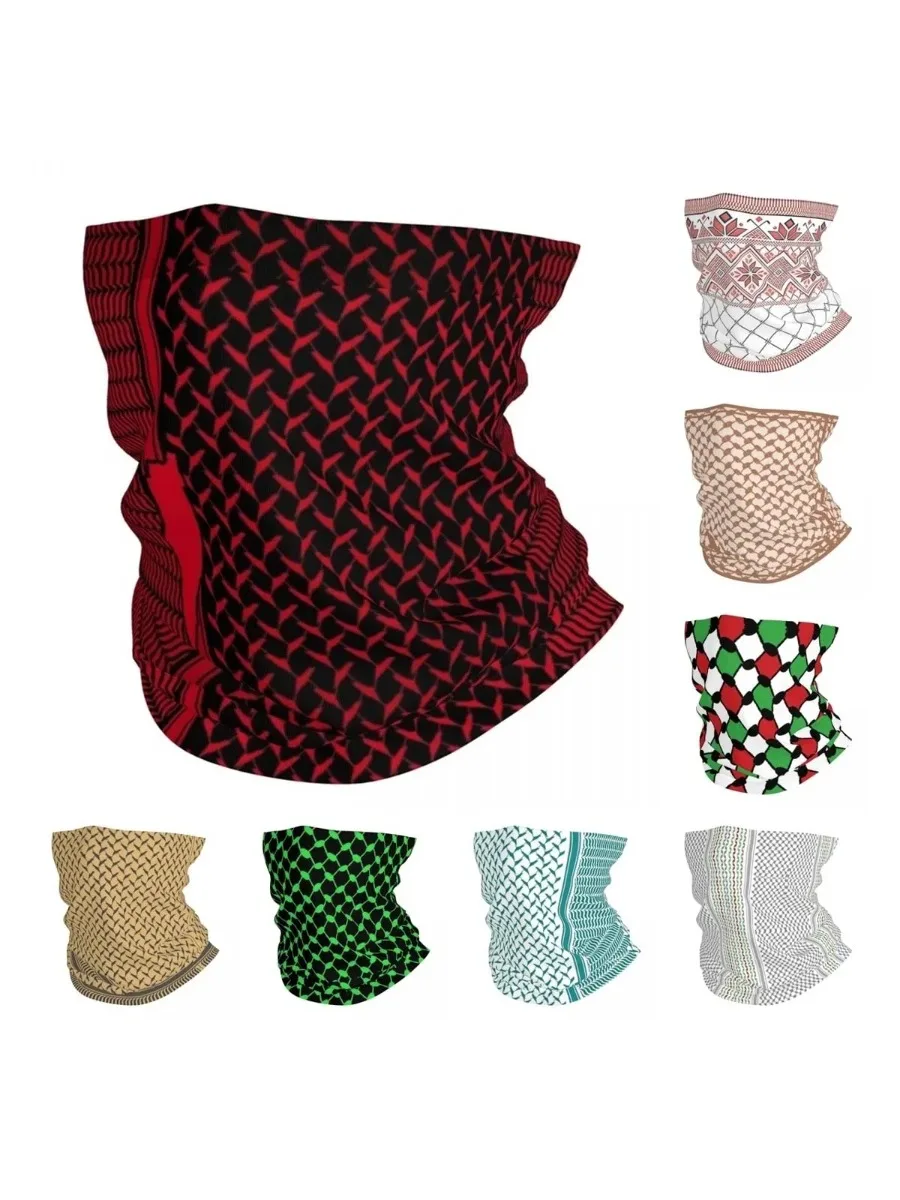 AliExpress Kufiya Keffiyeh Bandana Neck Gaiter Print red black Shemagh Balaclavas Mask Scarf Multifunctional Cycling Riding Men Women Adult