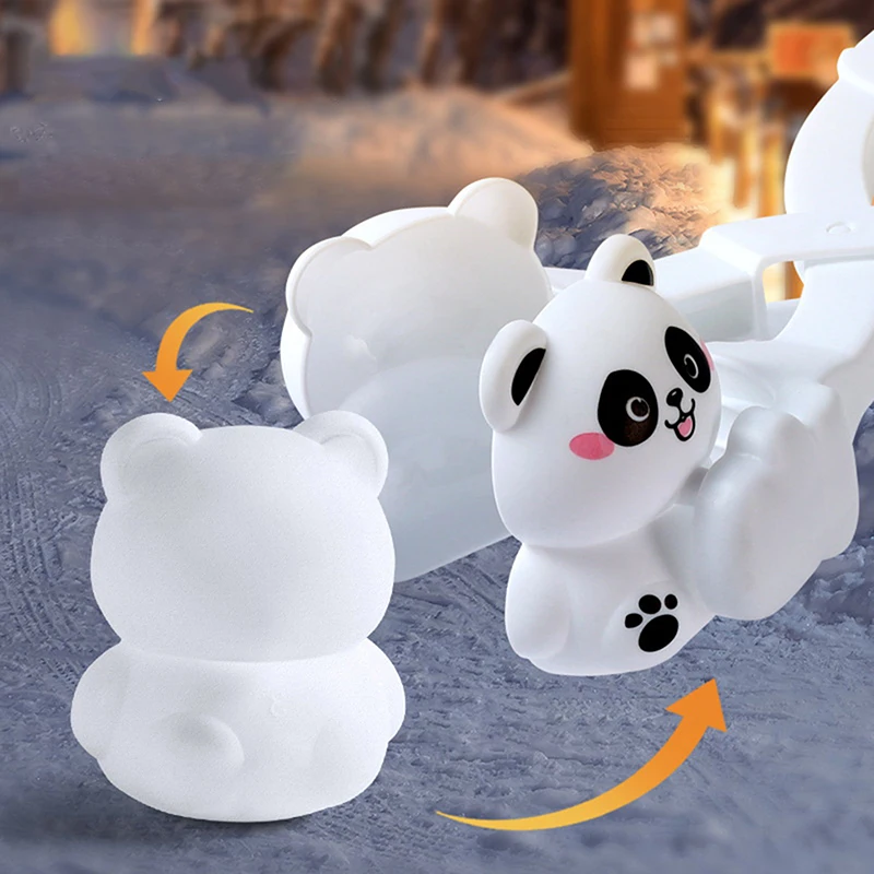 Schneeball Maker Clip Für Kinder Erwachsene Capybara Panda Ente Form Clip Zange Für Outdoor Sand Schnee Ball Form Spielzeug Kampf Sport Spielzeug