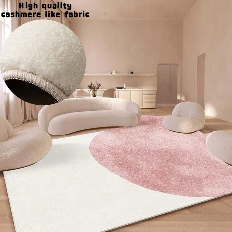 Creative Plush Carpet Irregular Living Room Sofa Light Luxury Fluffy Rug Bedroom Bedside Room Mat Household Cashmere Like Carpet