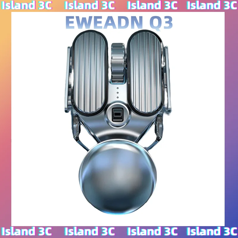 

EWEADN Q3 Wireless Mouse Rechargeable Silent 2.4GHZ RGB Metal Gaming Customized Office Laptop PC Accessories Peripheral Gifts