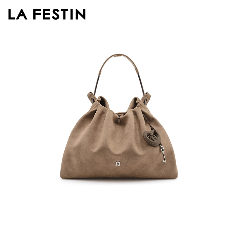 LA FESTINแบรนด์เดิมกระเป๋าสตรี2025ใหม่แฟชั่นหนังไหล่Crossbodyกระเป๋าขนาดใหญ่ความจุกระเป๋าLadyกระเป๋าถือ