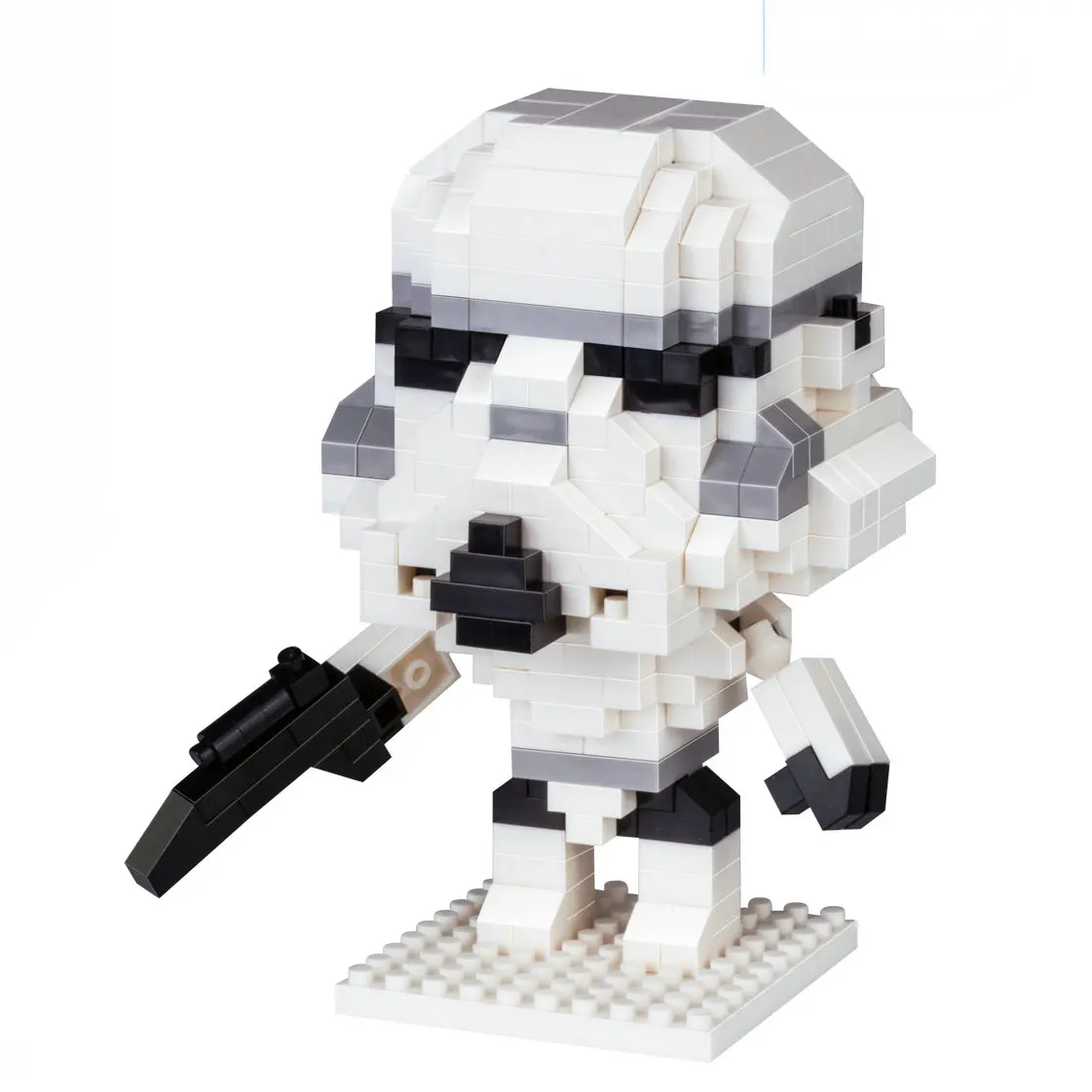 Blocs de construction de Micro particules de dessin animé de héros de guerres spatiaux, figurine d'anime, jouet d'assemblage pour enfants, cadeau pour garçon, mignon et joli