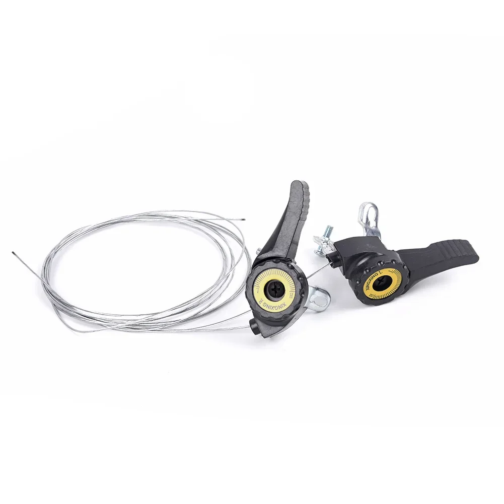 

Gear Lever Shifter 15/18/21 Speed 2PCS Fittings Plastic Steel Accessories Black Pair Parts Bicycle Mountain Bike