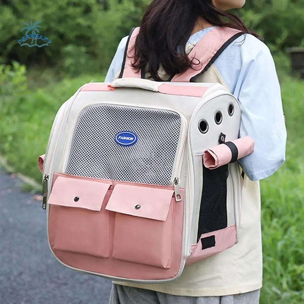 

Ventilation Pet Carrier Backpack Foldable Breathable Pet Travel Bags Comfortable Large Capacity Cat Carrying Bag Pet Supplies
