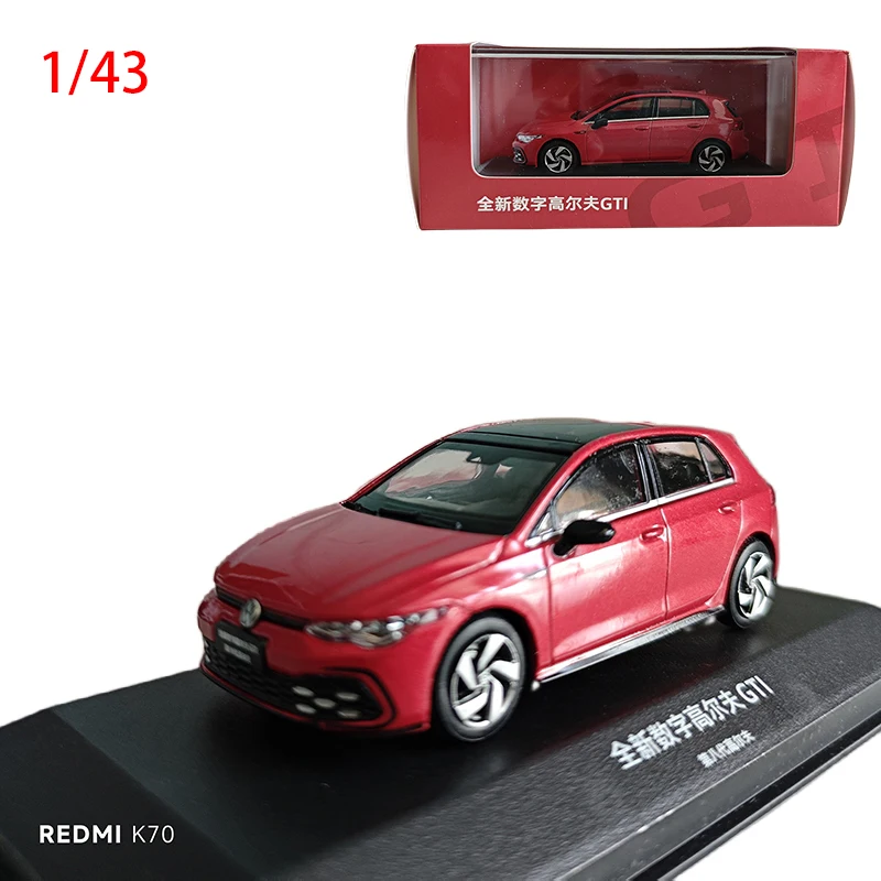 Diecast Model Car 1/43 V W Golf GTI Alloy Model Car Red Classic Car Collectible Toy Simulation Gift Souvenir Special Offer