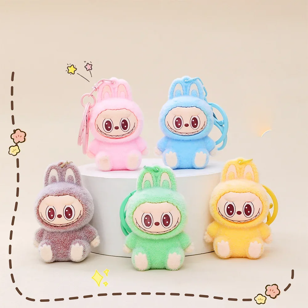 

Keychain Labubu Blind Bag The Monsters Vinyl Face Doll Heart-Moving Blind Box Backpack Pendant Decoration Macaron Pendant Gift