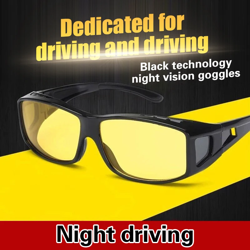 Night Vision Sunglasses Car Night Driving Glasses Driver Goggles Unisex Sun Glasses UV Protection Sunglasses Eyewear Gift